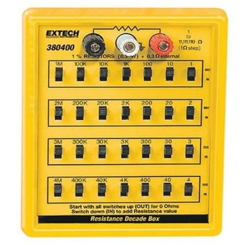 Extech 380400 Resistance Decade Box With 7 Decade Ranges