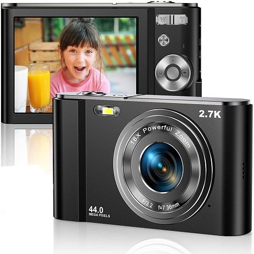 Vlogging Video Camera With 16x Zoom -44mega Pixel