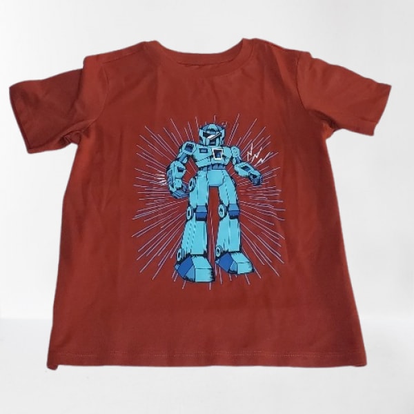 Kids Robot Print T-shirt