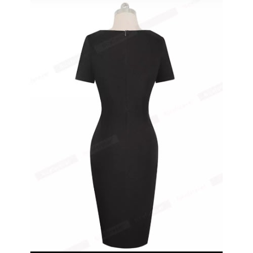 Beautiful Patches Bodycom Dress Black And White