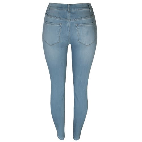 Womens Ripped V1663l Light Blue Jeans