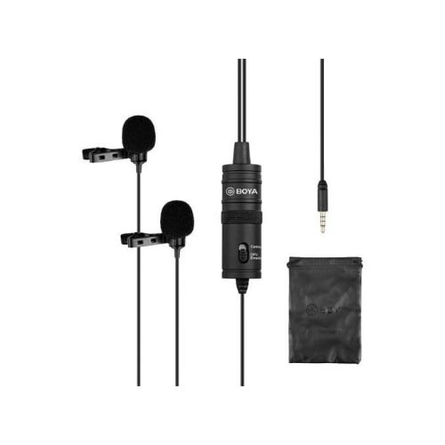 Boya Dual Omni-directional Lavalier Microphone