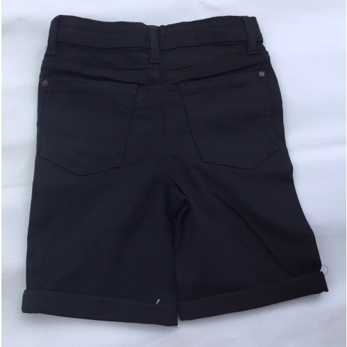 Kids Continuity Black Stretch Denim Jean Short