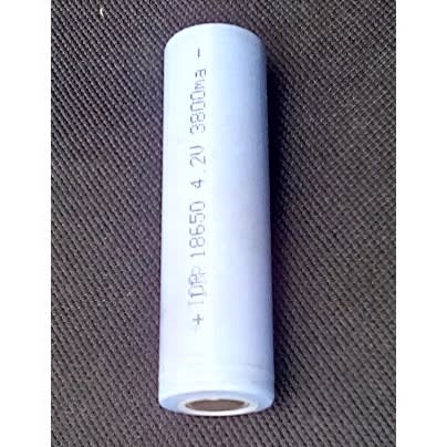 3800mah, 18650 Lithium Battery- Flat Head