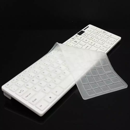 Portable Wireless Keyboard & Mouse Combo - White