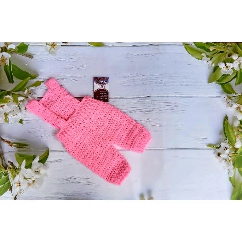 Jayden Baby Dungarees- Pink