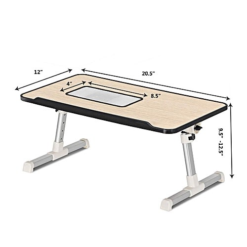 Multifunction Lap Desk With Cooling Fan –laptop Stand, Food Table, Reading/Writing