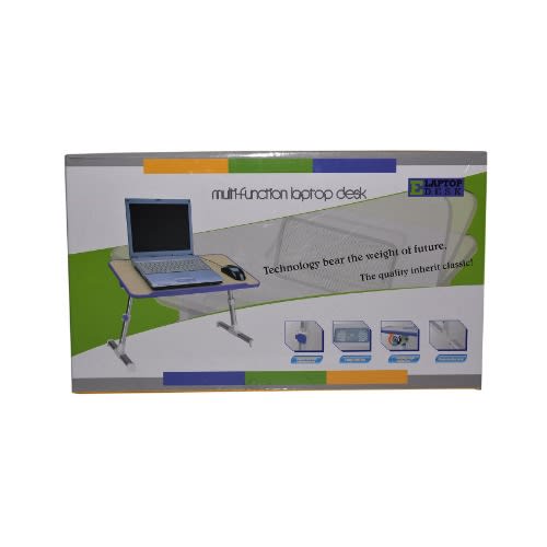 Multifunction Lap Desk With Cooling Fan –laptop Stand, Food Table, Reading/Writing