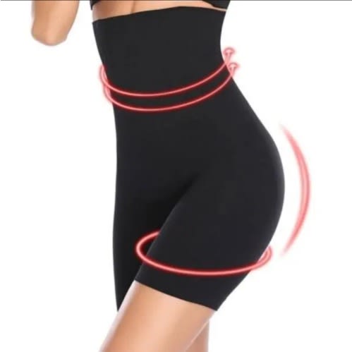 High Waist Tummy Girdle Tight - Black