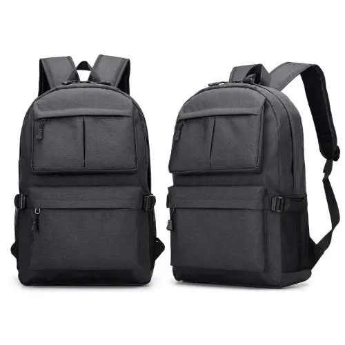 Anti-theft Travel Backpack Usb Charging Laptop Bag - Black