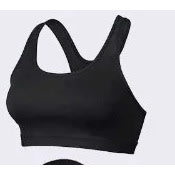 Sports Bra +- Three Quarter Leggings Set - Black