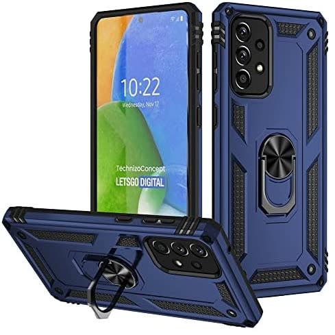 Rugged Protective Back Cover For Samsung A73 - Blue