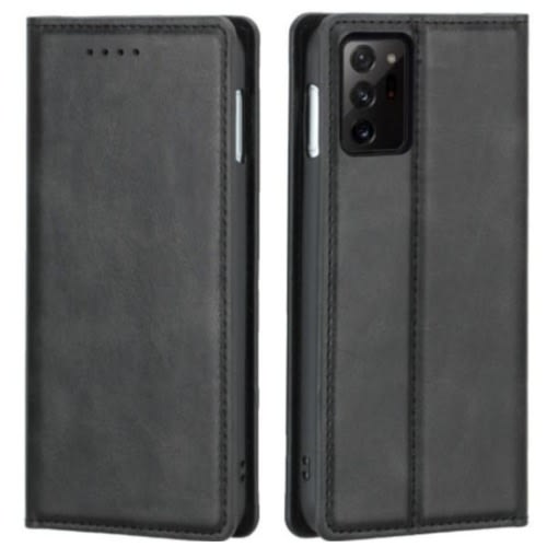 Samsung A03s Leather Flip Case - Black