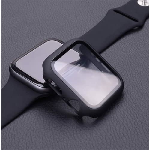 Case With Built-in Tempered Glass Screen Protector 42mm-black