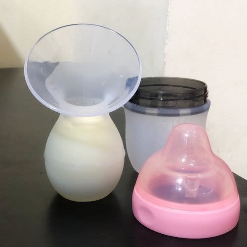 Anti-colic Silicone Baby Feeding Bottle - Wide Nipple - Pink - 160ml