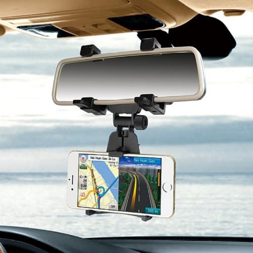Car Rearview Mirror Phone Mount
