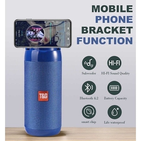 TG113c Portable Bluetooth Speaker With Fm Radio Tf Card Aux Surround Bass Subwoofer.