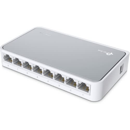 8 Port 10/100mbps Fast Ethernet Switch | Desktop Ethernet Splitter Tl-sf1008d