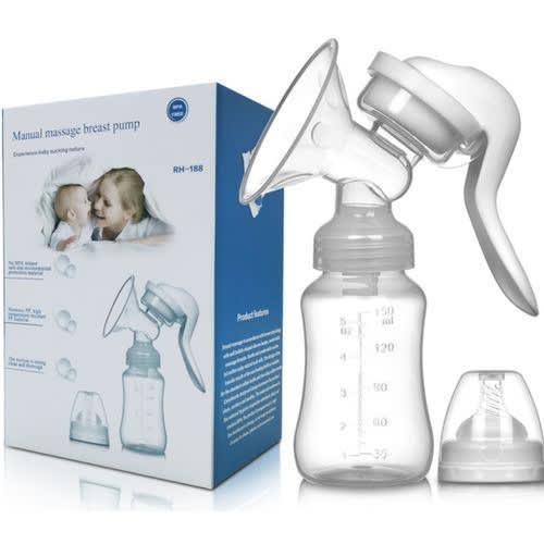 2 In 1 Massage Manual Breast Pump - 150ml
