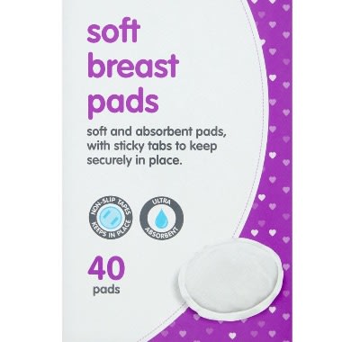 Soft Breast Pads - 40 Per Pack