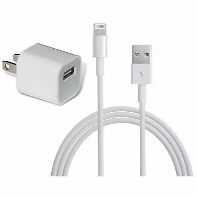 Charger With Lightning To Usb Cable For iPhone Xs/max/xr/x/8/7/6s/6 - White