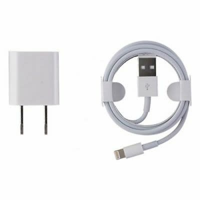 Charger With Lightning To Usb Cable For iPhone Xs/max/xr/x/8/7/6s/6 - White