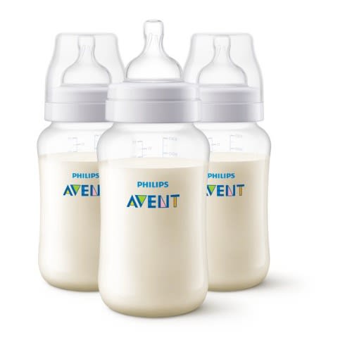 Anti-colic Baby Feeding Bottle With Airfree Vent Gift Set - 11oz - 3 Pack