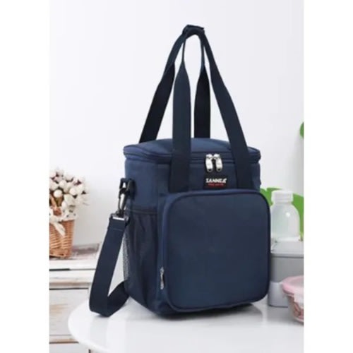 Sannea Insulated Lunch Bag With Side Pockets - Blue