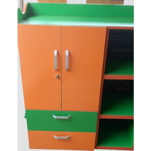 Plain Wood Baby Wardrobe