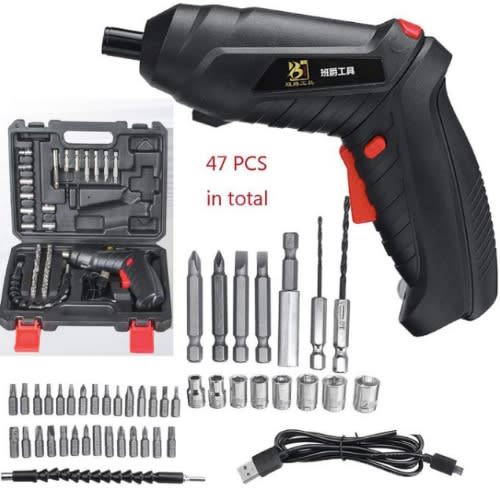 Rechargeable 3.6v Electric Cordless Screwdriver Household Battery Drill Driver