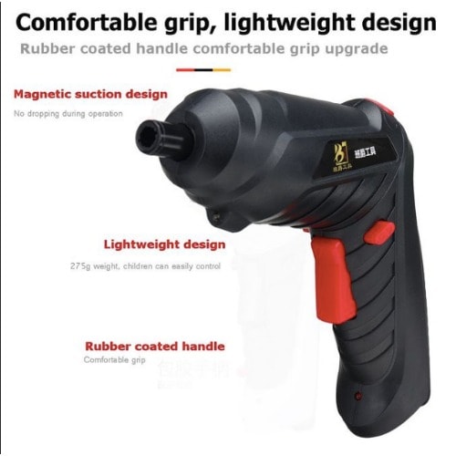 Rechargeable 3.6v Electric Cordless Screwdriver Household Battery Drill Driver
