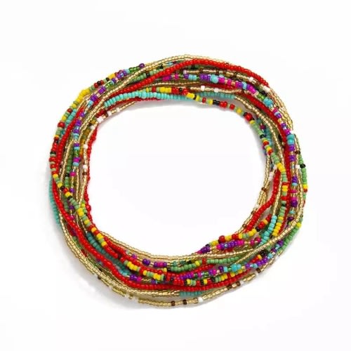 15Pcs Bohemian Stretchy Multipurpose Waist Beads - Multicolor