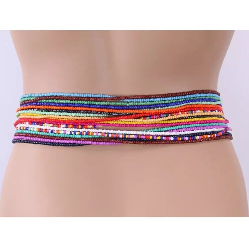 15Pcs Bohemian Stretchy Multipurpose Waist Beads - Multicolor