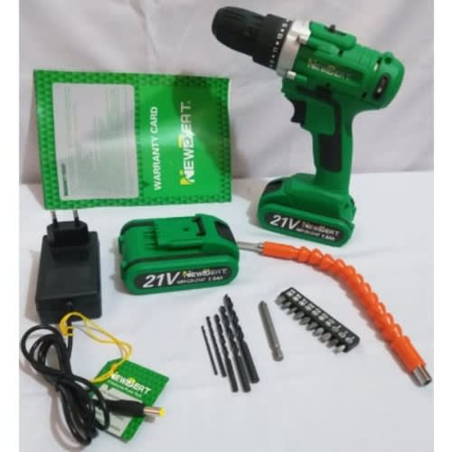 Newbeat Cordless Rechargeable Battery Drill 21v Two Battery Drilling Machine