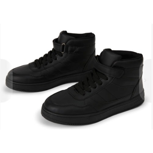 Boys High Top Shoes - Black