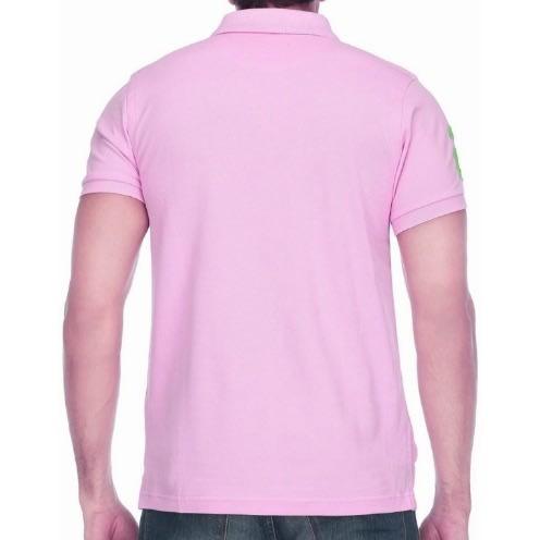 Set Of 2 Short Sleeves Polo Shirts  - Blue And Pink