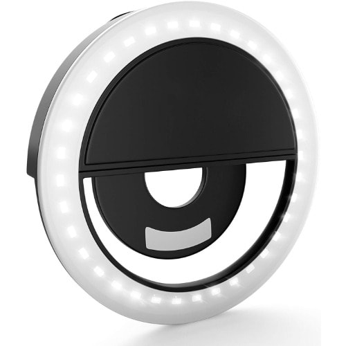 Rechargeable 36 Led Selfie Ring Light Clip-on