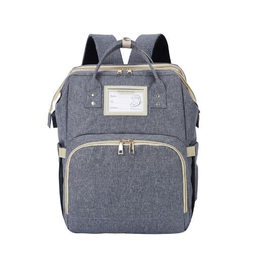 Expandable Diaper Baby Bag - Grey