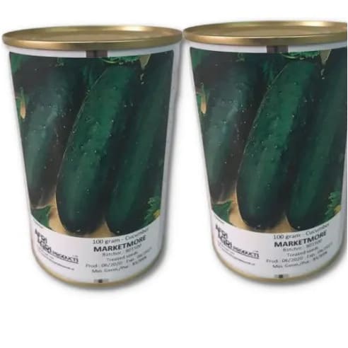 Marketmore Cucumber Seeds - 200 Grams - 2 Tins