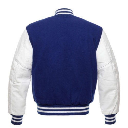 Baseball Cap & Varsity Jacket - Blue & White