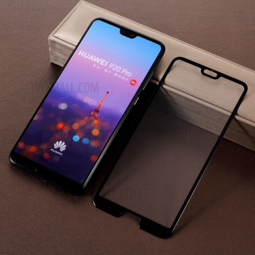 5D 9H Arc Edges Tempered Glass Full Size Screen Protector For Huawei P20 Pro - Black