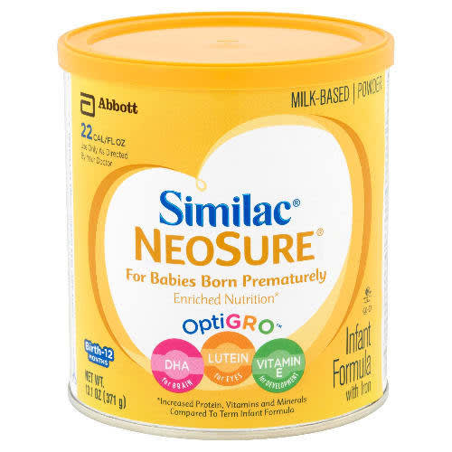 Infant Formula With Iron For Premature Babies