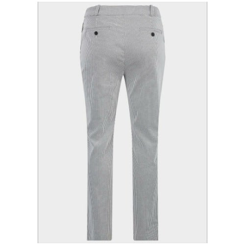 Ladies Grey Stripe Trouser - Grey