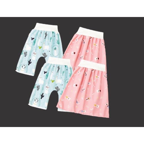 Kids Reusable Urine Absorber + Diaper Short & Skirt -4pieces