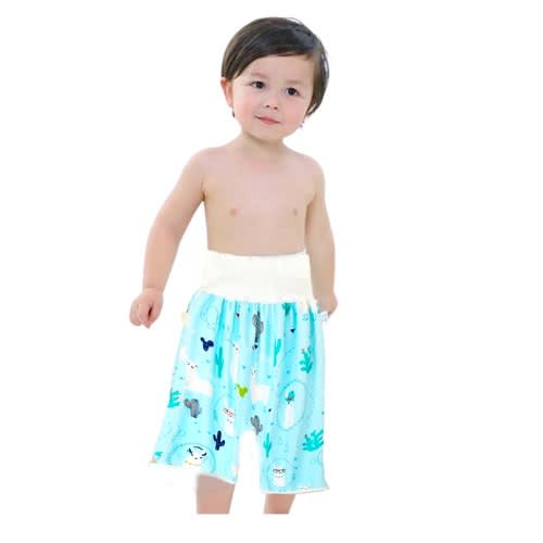 Kids Reusable Urine Absorber + Diaper Short & Skirt -4pieces