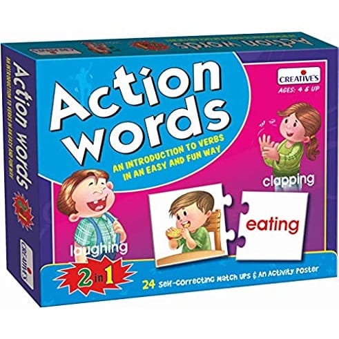 Action Words For Kids - 2 In 1
