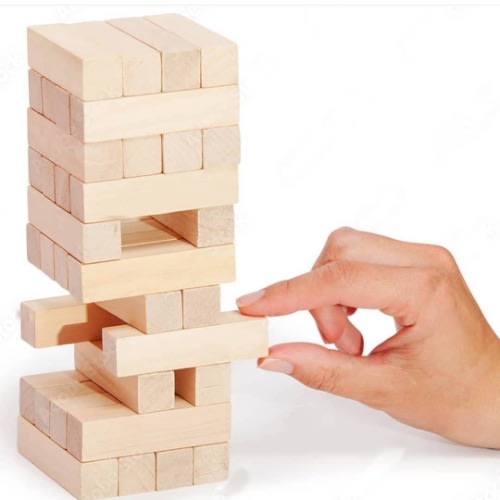 Jenga - Block Game For Kids And Adults - 48 Pieces