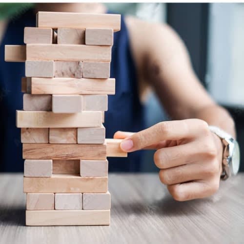 Jenga - Block Game For Kids And Adults - 48 Pieces