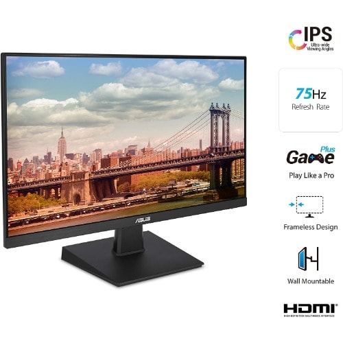 Va27ehe 27” Eye Care Monitor Full Hd - 1920 X 1080 Ips 75hz Adaptive-sync Hdmi D-sub Frameless
