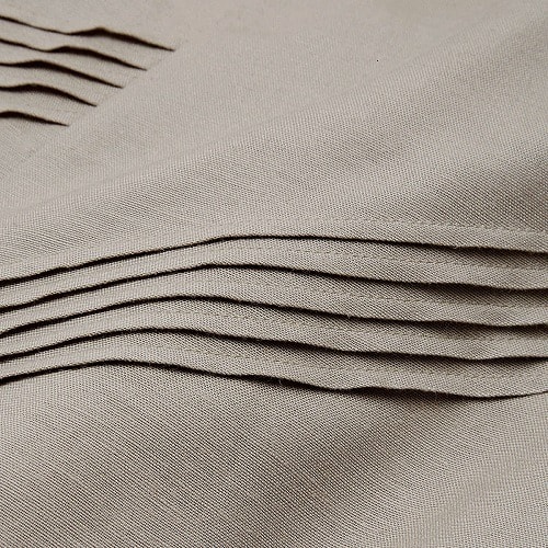 Linen Blend Pintuck Detail Stylish Skirt